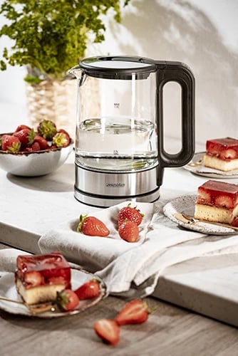 çajnik elektrik, Mesko, MS 1301, 1.7 L, xham, kontroll temperature 60-100°C, 2200W, i zi