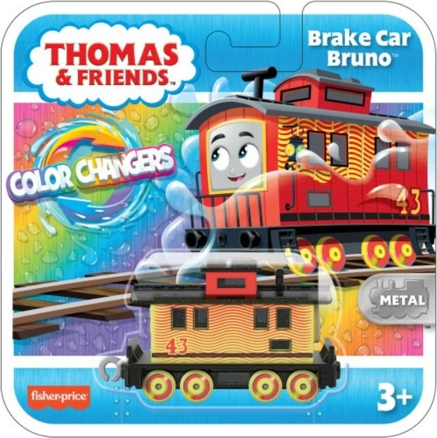 Lodër tren metalik Fisher Price Thomas & Friends Color Changers, Brake Car Bruno, multicolor
