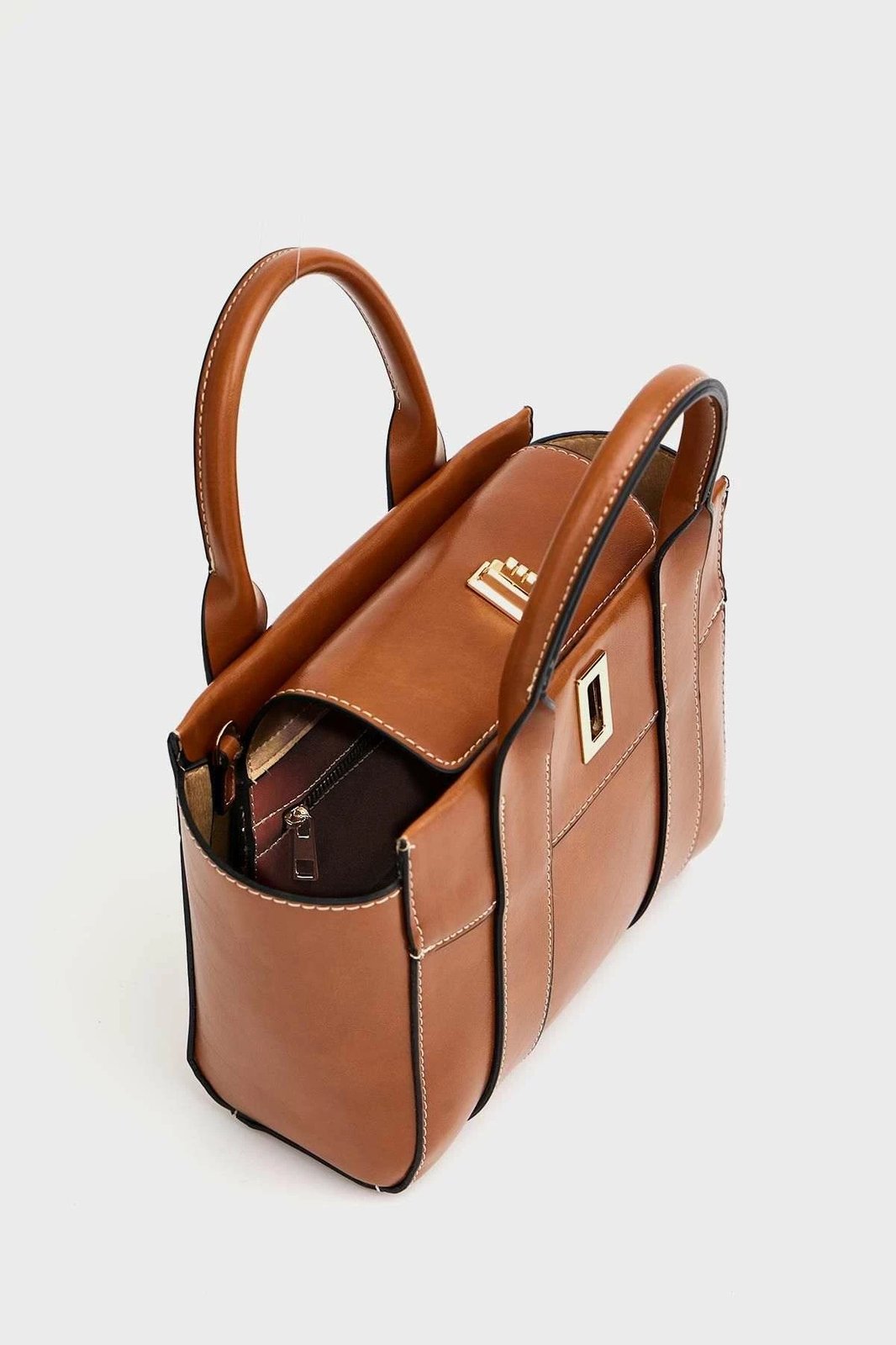Çantë dore Zoozie Bags, MK1020225SV10-004, ngjyrë tan
