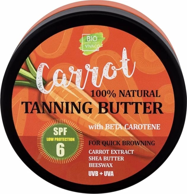 Losion për trup Vivaco Bio Carrot Tanning Butter SPF6, 150ml