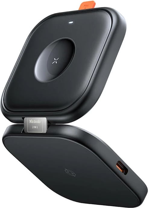 Stacion karikimi wireless Mcdodo CH-2160 2-në-1 për iPhone dhe Apple Watch, 15W, i zi