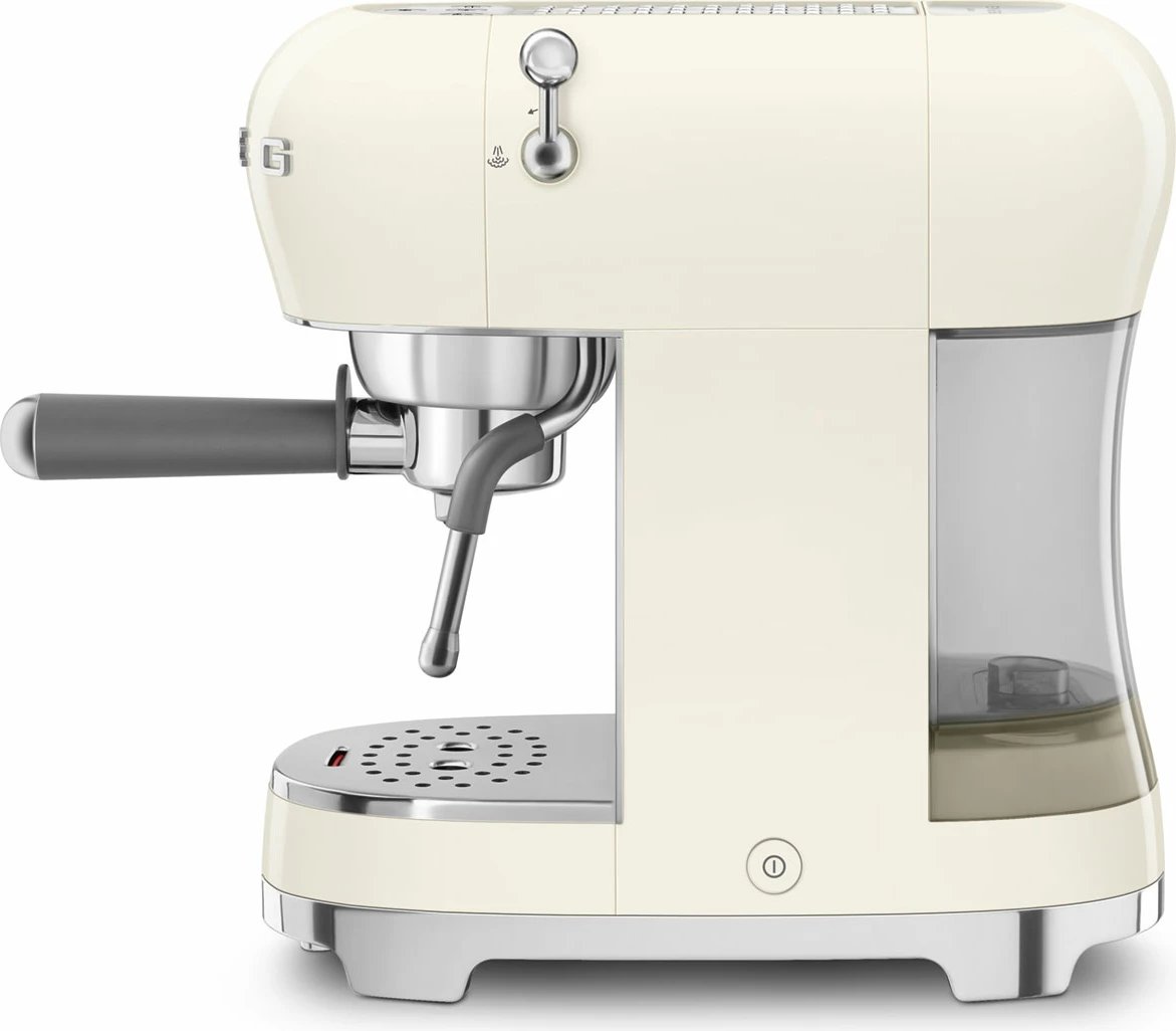 Aparat për kafe espresso SMEG ECF02CREU, krem
