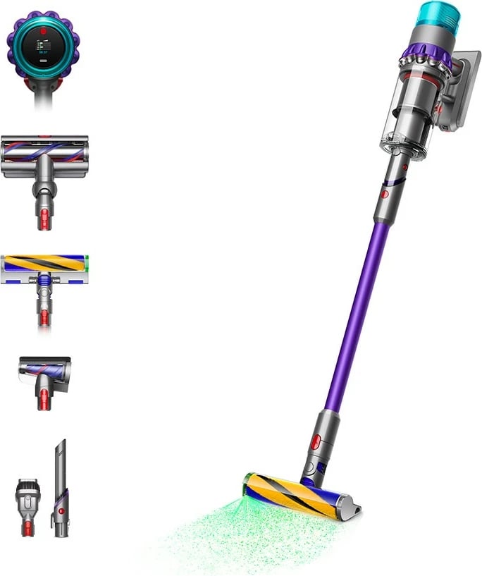 Fshesë me korrent pa kabllo Dyson Gen5Detect Absolute, e kuqe/argjend/turkuaz