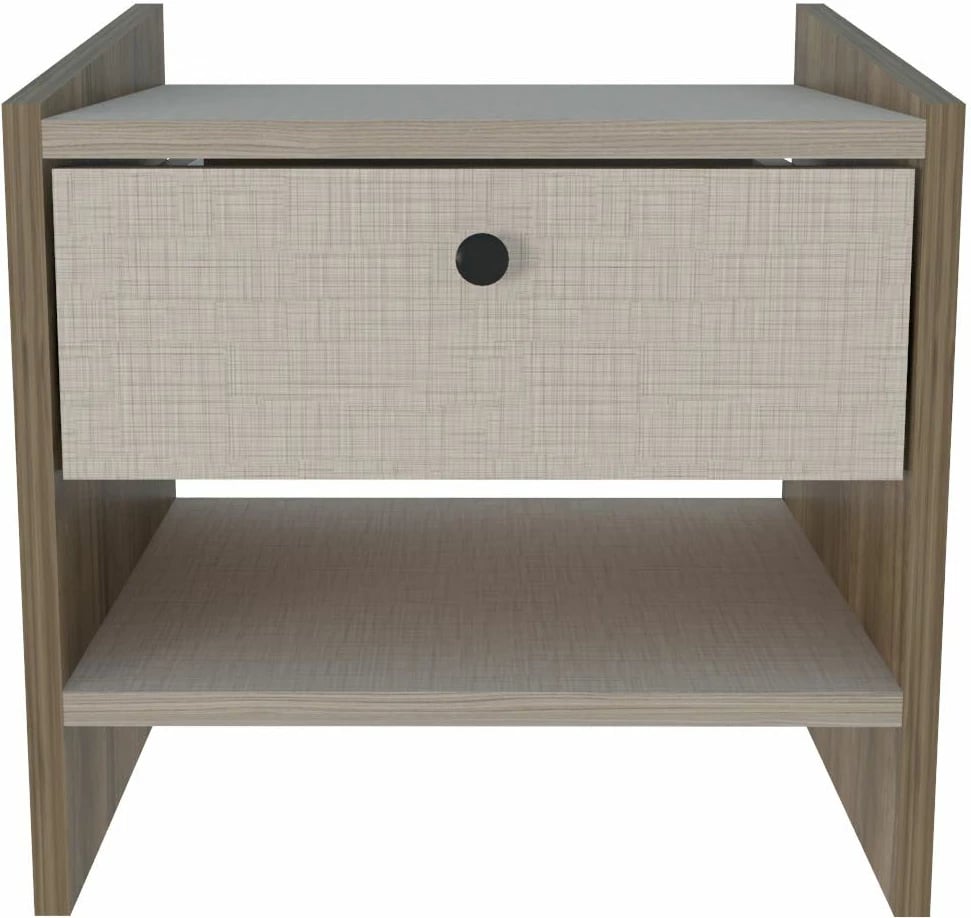 Komodinë nate Skye Decor, Berlin, ngjyrë arre, bezhë