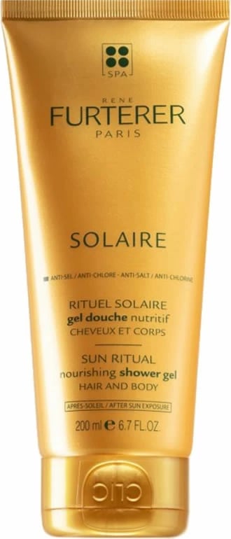 Xhel dushi për flokë dhe trup Rene Furterer Solaire unisex 200ml