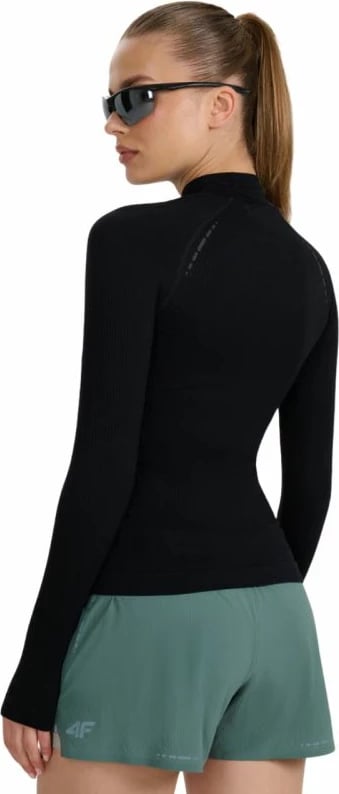 Maicë me mëngë të gjata për femra 4f, e zezë