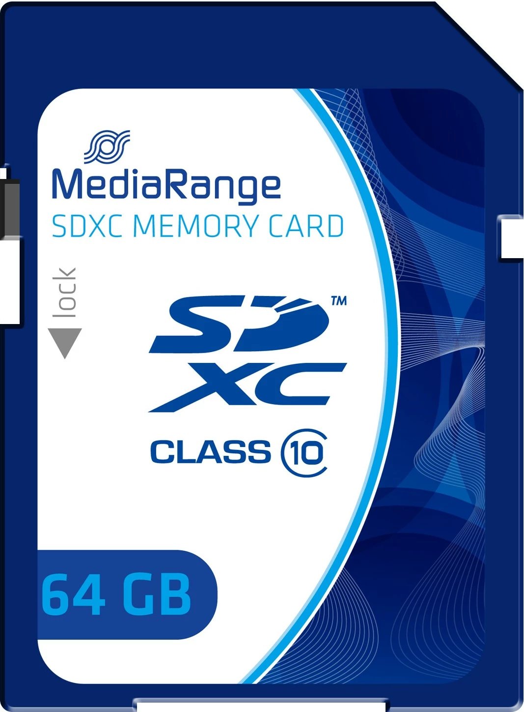 Kartelë SDXC MediaRange MR965, 64GB, Class 10, kaltër
