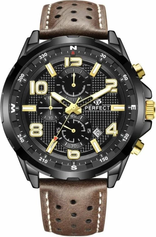 Orë dore për meshkuj Perfect, e zezë