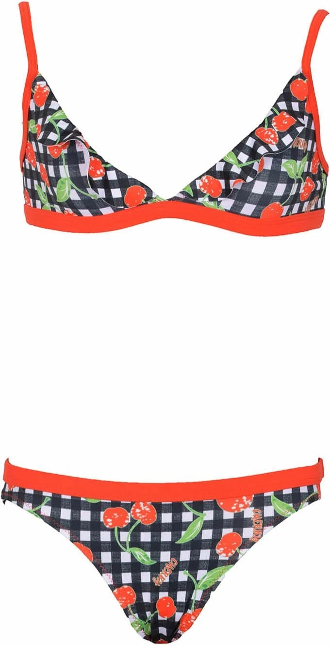 Set bikini dy pjesësh Jumeon, qershi, e zezë