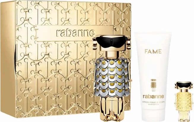 Eau de Parfum Paco Rabanne Fame për femra, set 3 pjesësh, 80ml