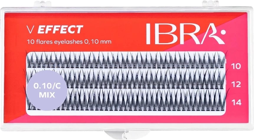 Clusters për qerpikë Ibra V Effect për femra Mix Black 120 copë