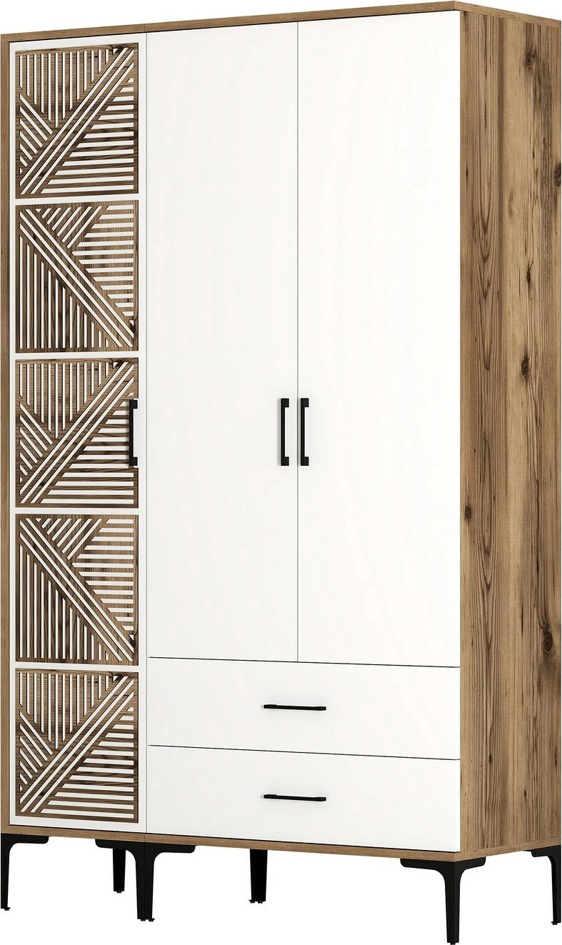 Dollap Hanah Home, Kumsal PT, ngjyrë arre dhe e bardhë