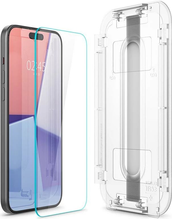 Xham mbrojtës Spigen Glas.tR EZ Fit për iPhone 15 Plus / 16 Plus, 2 copë, transparent