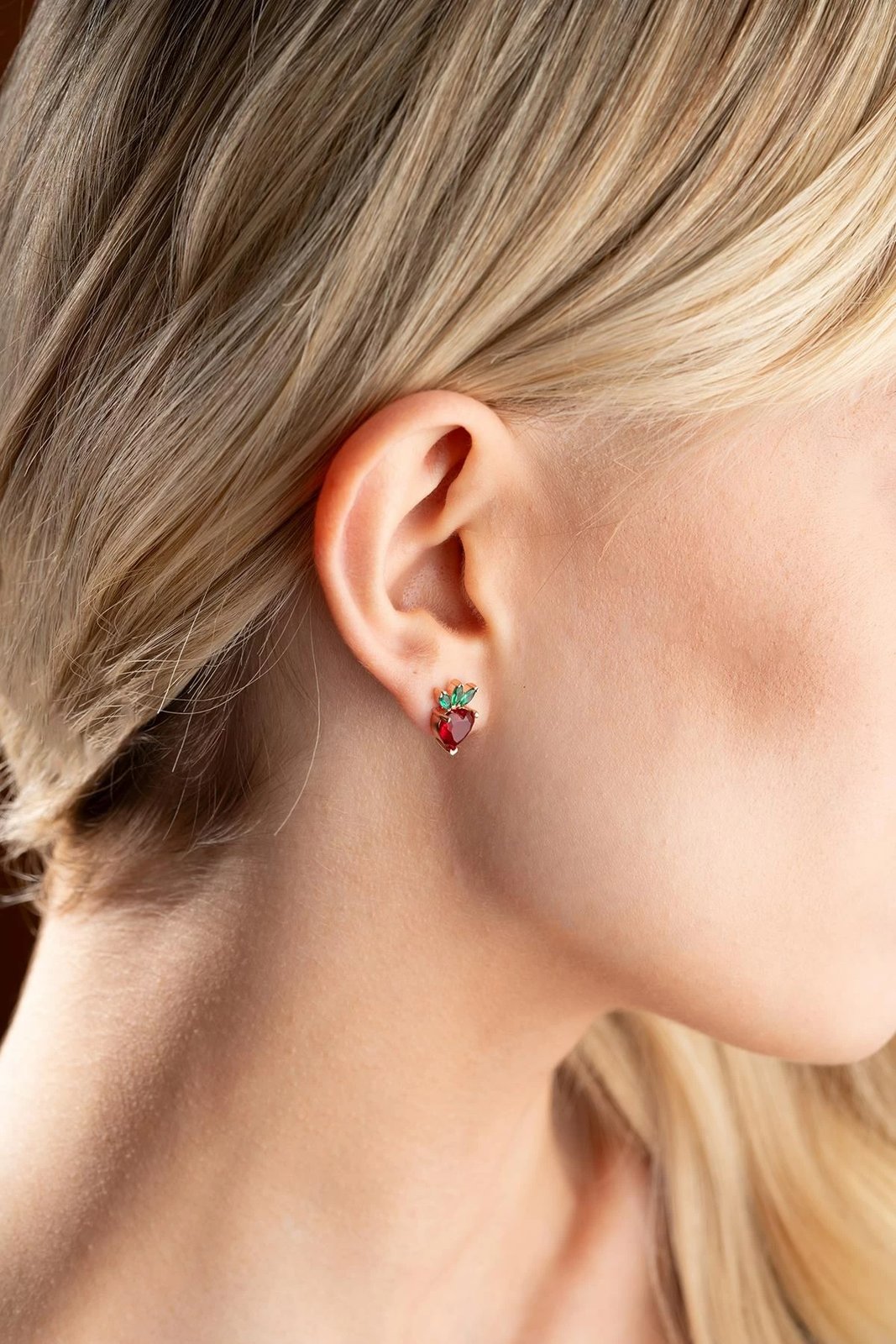 Vathë argjendi Jumeon, ngjyrë rozë e artë, të kuqe dhe të gjelbër, NRZ999260