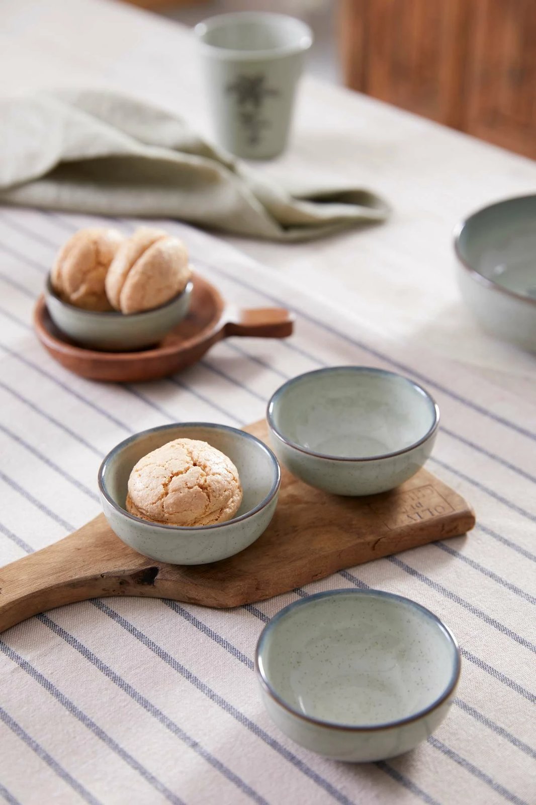 Set tasash porcelani (4 copë), ngjyrë e gjelbër, Hermia, NPMUL08KSS4880795