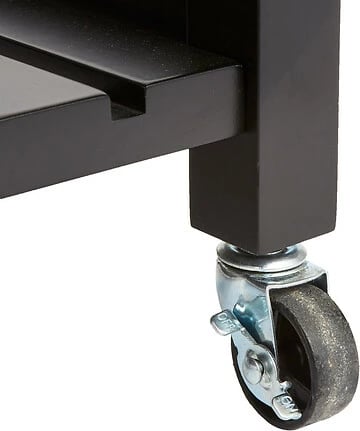 Karrocë-sirtar Claude, MDF, e zezë-natyrale, 58x48x87.5cm