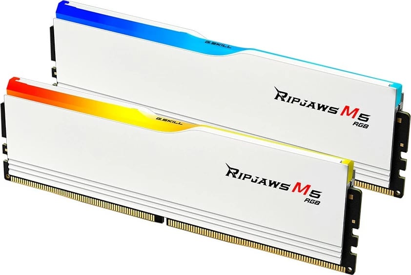 RAM Memorje G.Skill Ripjaws M5 96GB (2x48GB) DDR5 6000MT/s RGB e bardhë