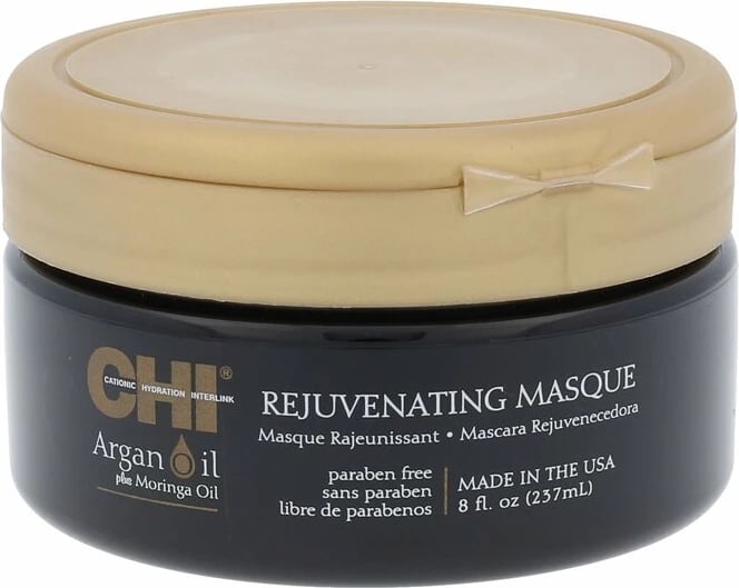 Maskë për flokë Farouk Systems CHI Argan Oil Plus Moringa Oil për femra, 237ml