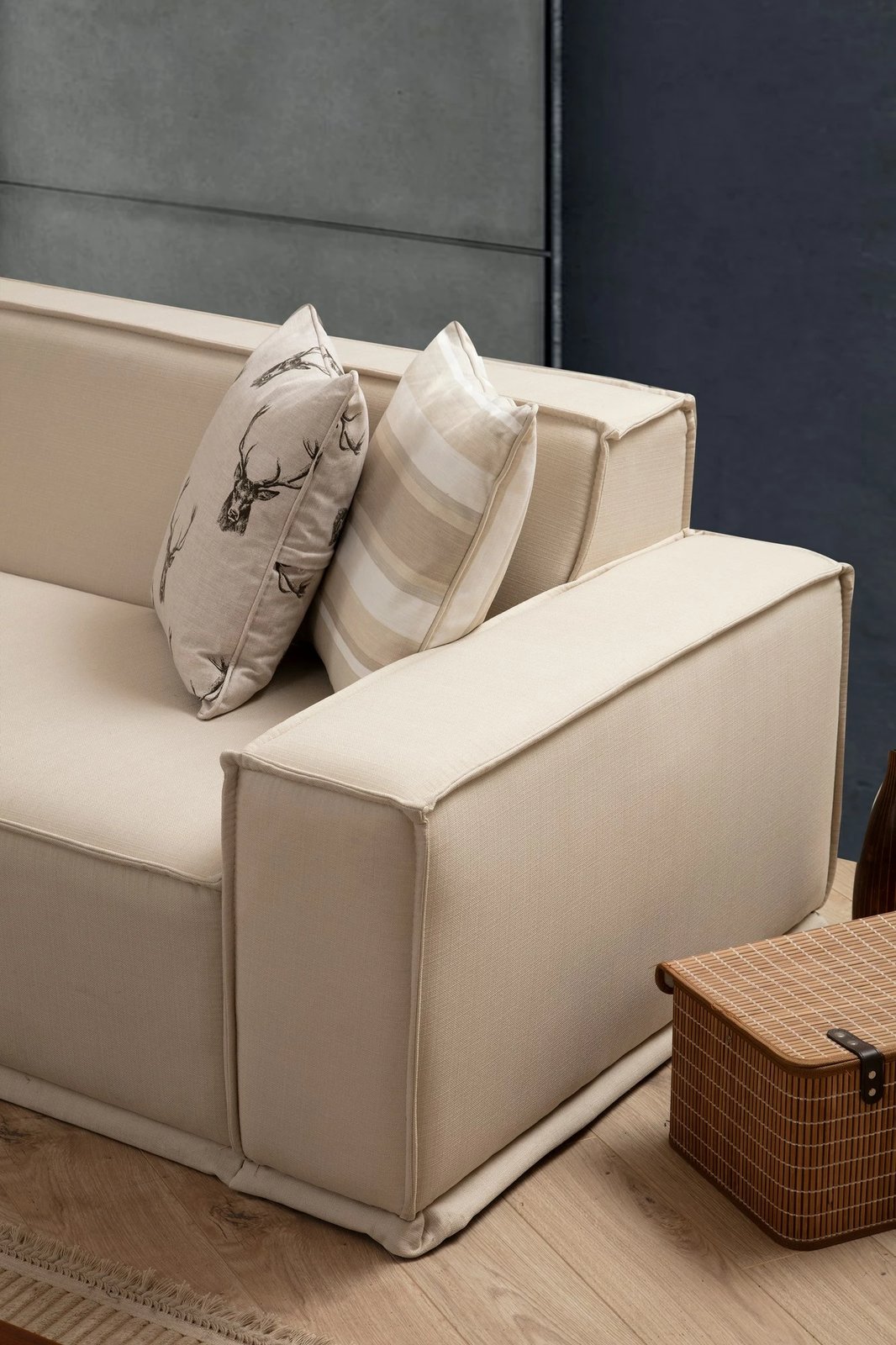Kënd-sofë Atelier del Sofa, Lego Corner (Chl-2R), krem