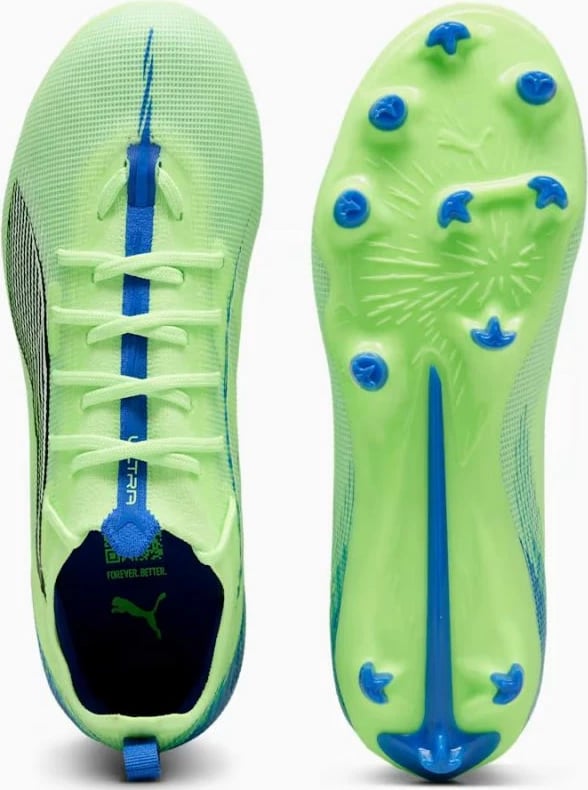 Atlete futbolli për fëmijë Puma, të gjelbra