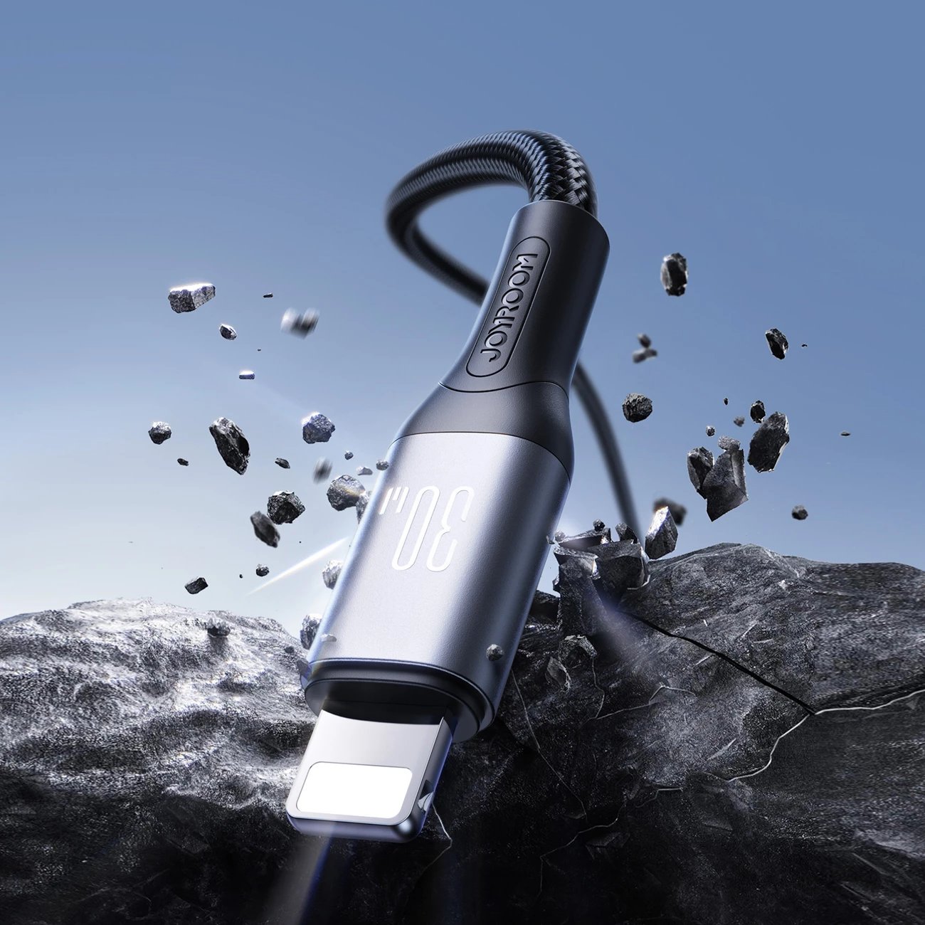 Kabllo Joyroom S-A28 Flash Series, USB-C në Lightning, 2m, 30W, e zezë