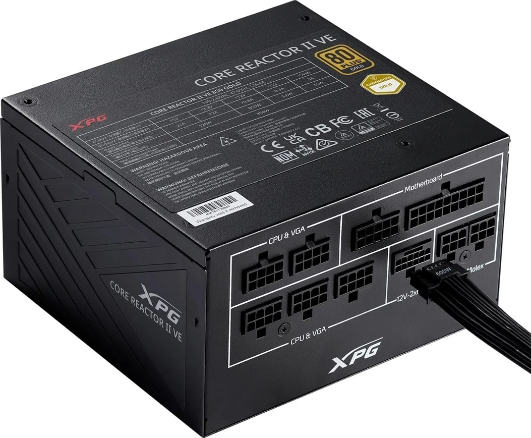 Furnizues energjie XPG COREREACTOR II VE 850W, i zi