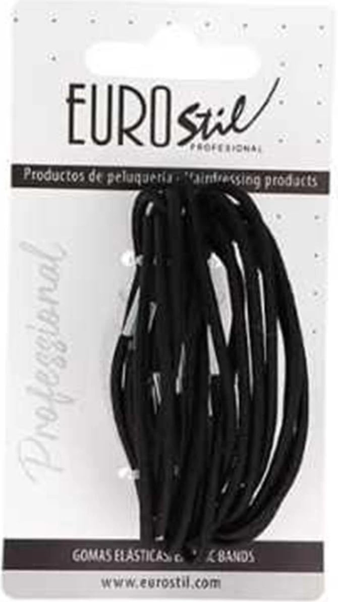 Goma flokësh Eurostil Colita Negro unisex e zezë 1 pako