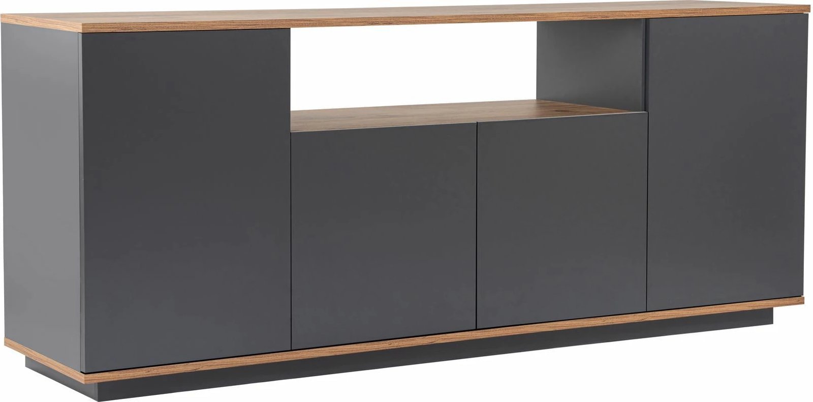 Konsol Skye Decor, ngjyrë antracit dhe Atlantic Pine