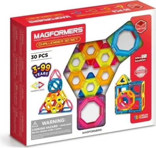 Set magnetik MAGFORMERS Challenger 30 pjesë