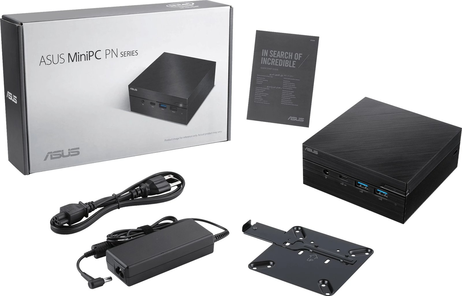 Kompjuter mini ASUS PN53-S7027MDS1, AMD Ryzen 7 7730U, 16GB RAM, 512GB SSD, e zezë