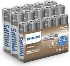 Bateri Philips LR036A16F/10, Alkaline, 24 copë 