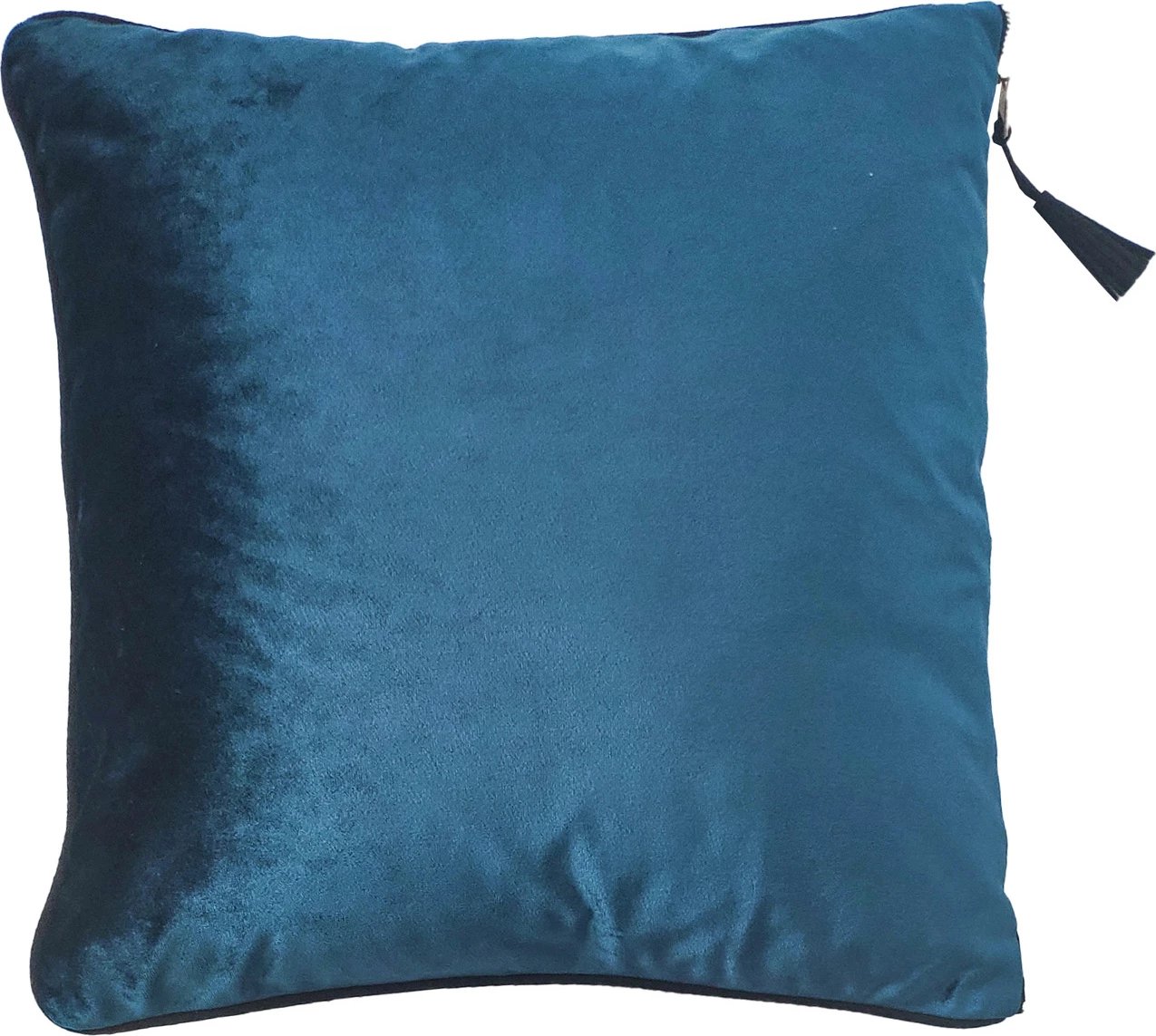 Jastëk dekorativ Vellut, kadife, ngjyrë petrol, 45x45cm