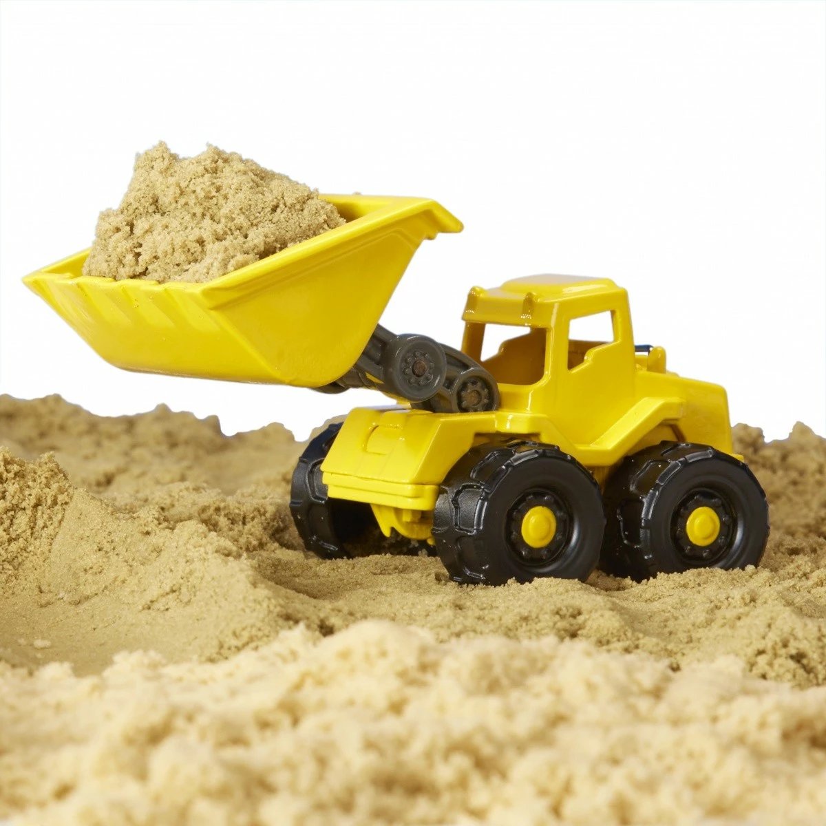 Set lodrash me rërë kinetike MGA Wonder Factory Never Dry Sand Trucks, ekskavator, plastikë