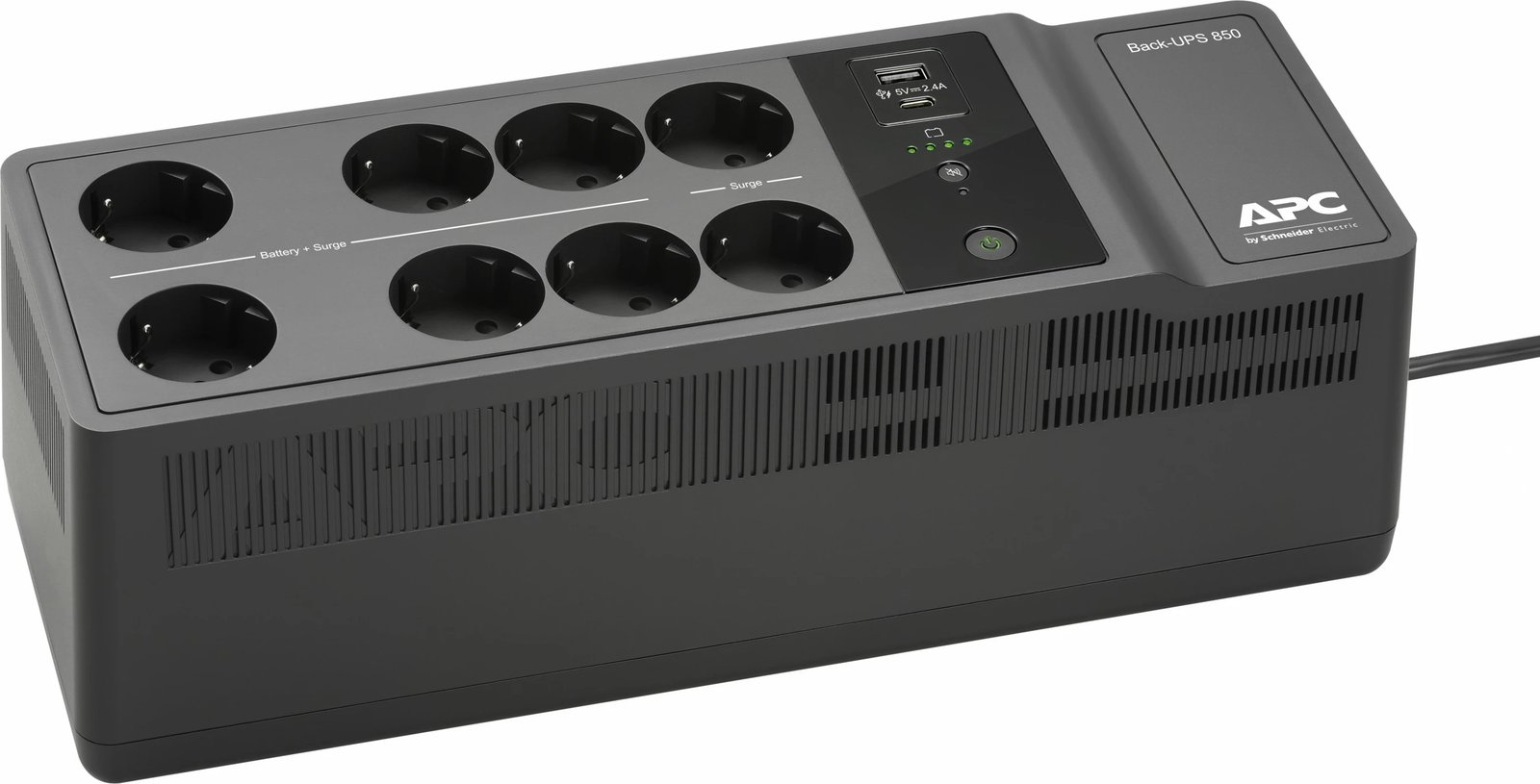 UPS APC Back-UPS BE850G2-GR, 850VA, 2 USB, 8 prizë, e zezë