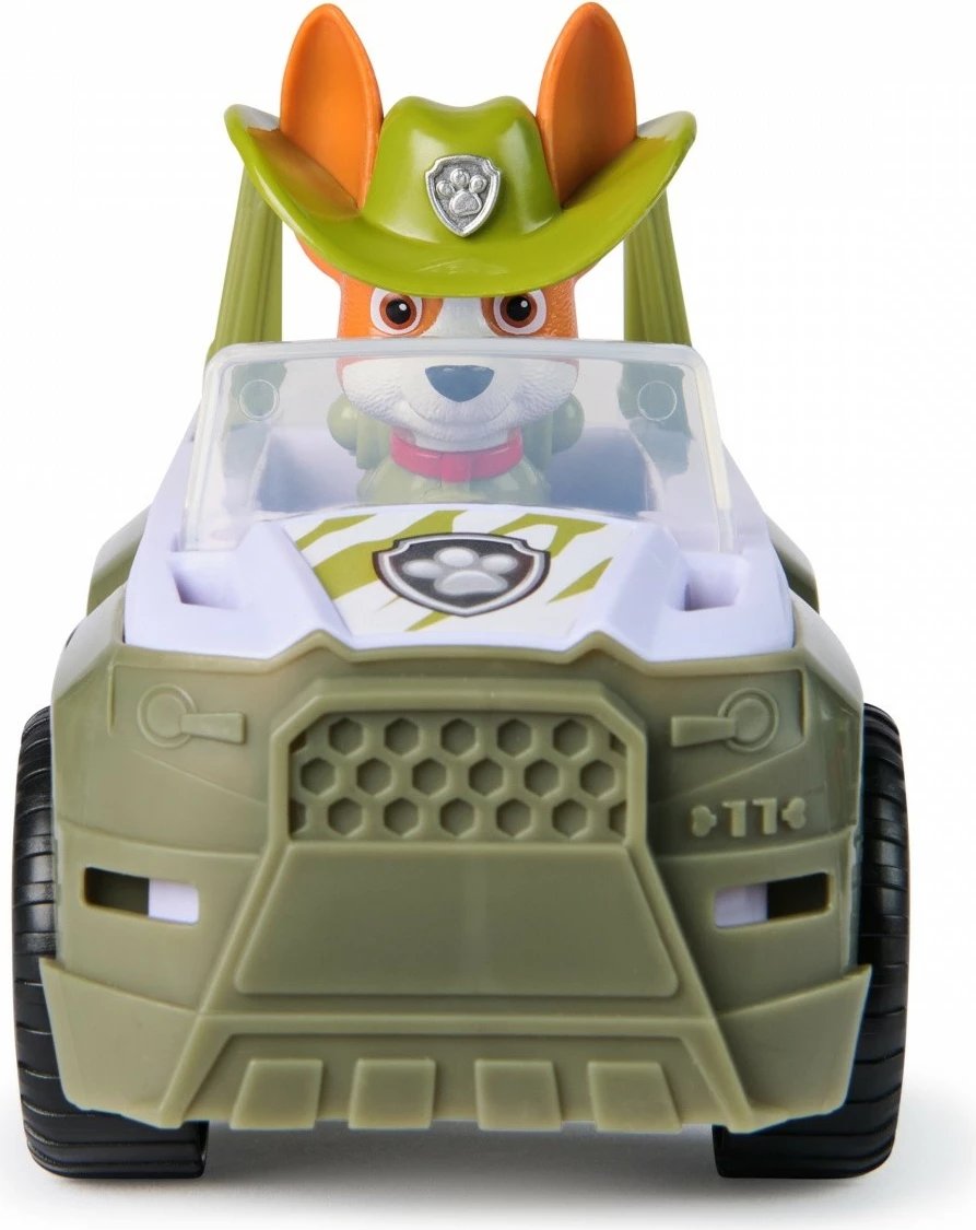 Lodër Paw Patrol Spin Master Tracker Jungle Cruiser, plastikë, e gjelbër/e bardhë