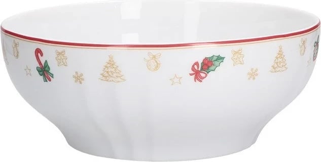Tas sallate LA PORCELLANA BIANCA Christmas Edition, 23 cm, Bardhë