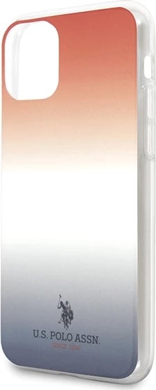 Mbështjellës U.S. Polo Assn. USHCN65TRDGRB për iPhone 11 Pro Max, Pattern Gradient, kuqe/kaltër