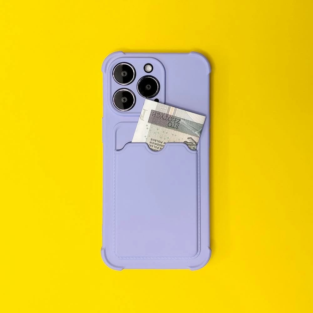 Mbështjellës Hurtel Card Armor për Xiaomi Redmi Note 10/10S, xhep kartelash, silikon, portokalli