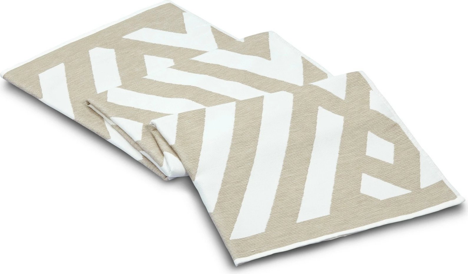 Peshqir plazhi Fouta Mijölnir, model gjeometrik, ngjyrë gri e ngrohtë dhe e bardhë, 100x180cm