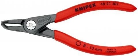 Knipex circlip klesta 48 21 J01, 130mm, krom-vanadium, dorezë plastike, e kuqe