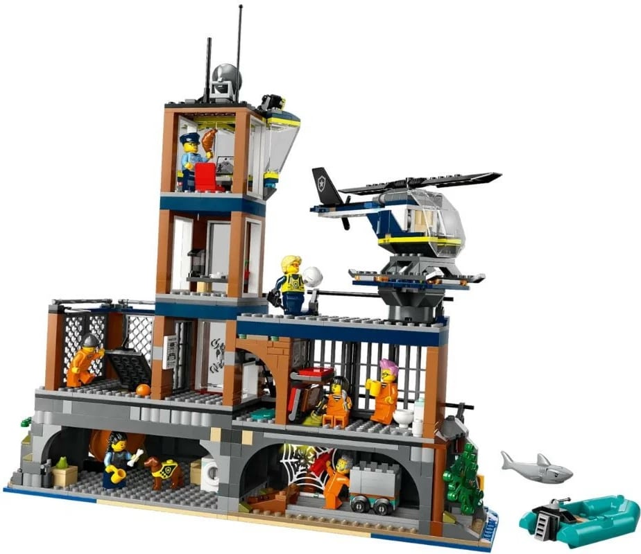 Set ndërtimi LEGO City Prison Island 60419, 980 pjesë, plastikë