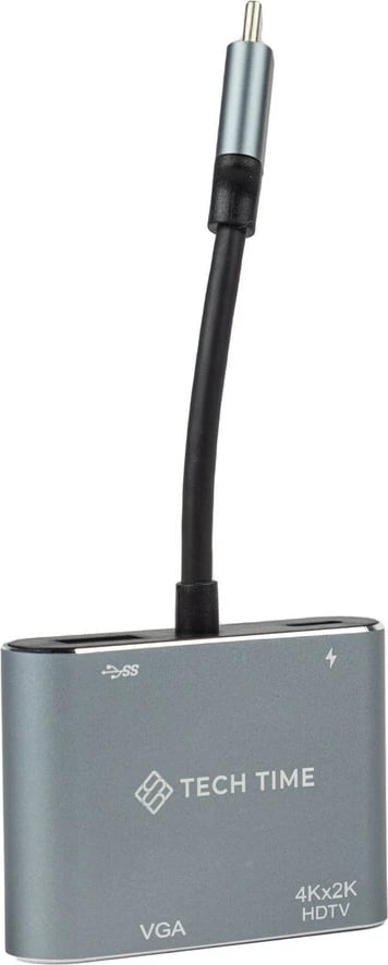 Docking Station USB-C HUB PD HDTV+VGA+USB 4IN1 - Tech Time TT24002