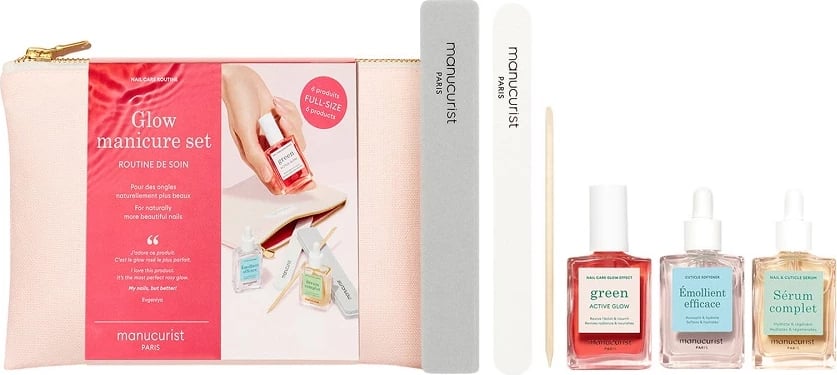 Set për manikyr dhe kujdes thonjsh për femra Manucurist Glow, 6 copë, shumëngjyrësh