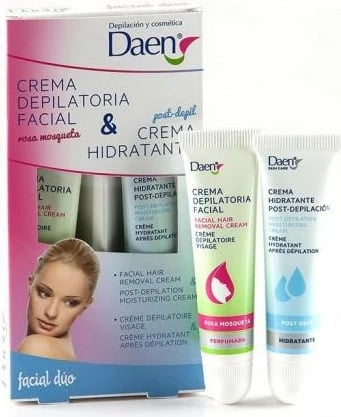 Krem depilimi fytyre dhe krem hidratues Daen Depilation Duo, unisex