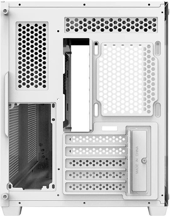 Kasë Darkflash C285MP Midi Tower mATX/ITX xhami i temperuar dy-anësh mbështetje radiator 360 mm pa tifozë të instaluar e bardhë