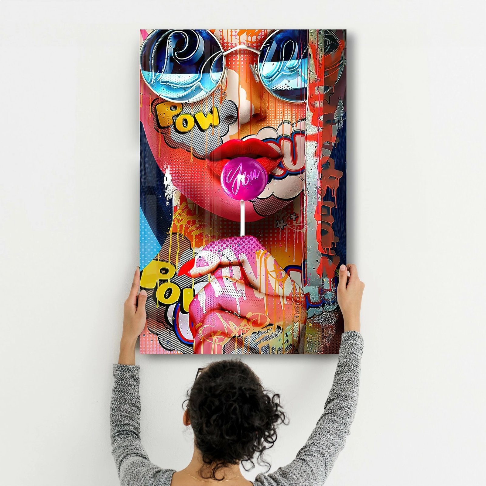 Pikturë dekorative prej xhami të temperuar, Wallity CAM-3089, 46x72 cm