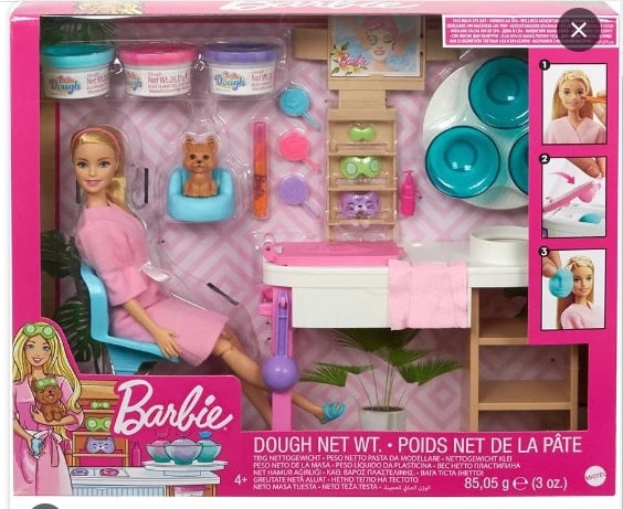 Set lodër për vajza barbie face mask spa day