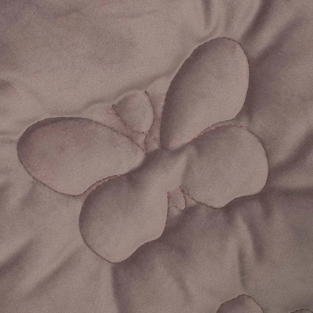 futëz dimri për karrocë/ulëse veture, New Baby, Butterfly, 95x45 cm, me vrima për rrip 5-brezësh, shtresë kadife e butë, poliester 100%, vjollcë