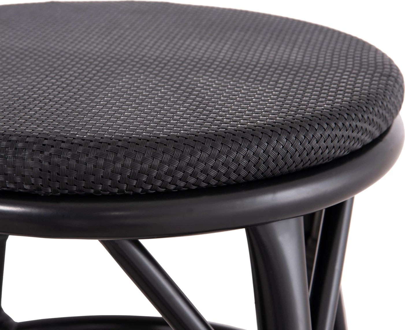 Karrige e rrumbullakët alumini, pamje bambuje, FH6285.02, ngjyrë e zezë, Φ36x46H cm