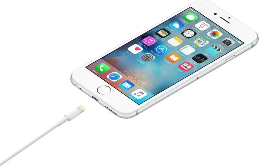 Kabllo Apple Lightning në USB, 1m, e bardhë